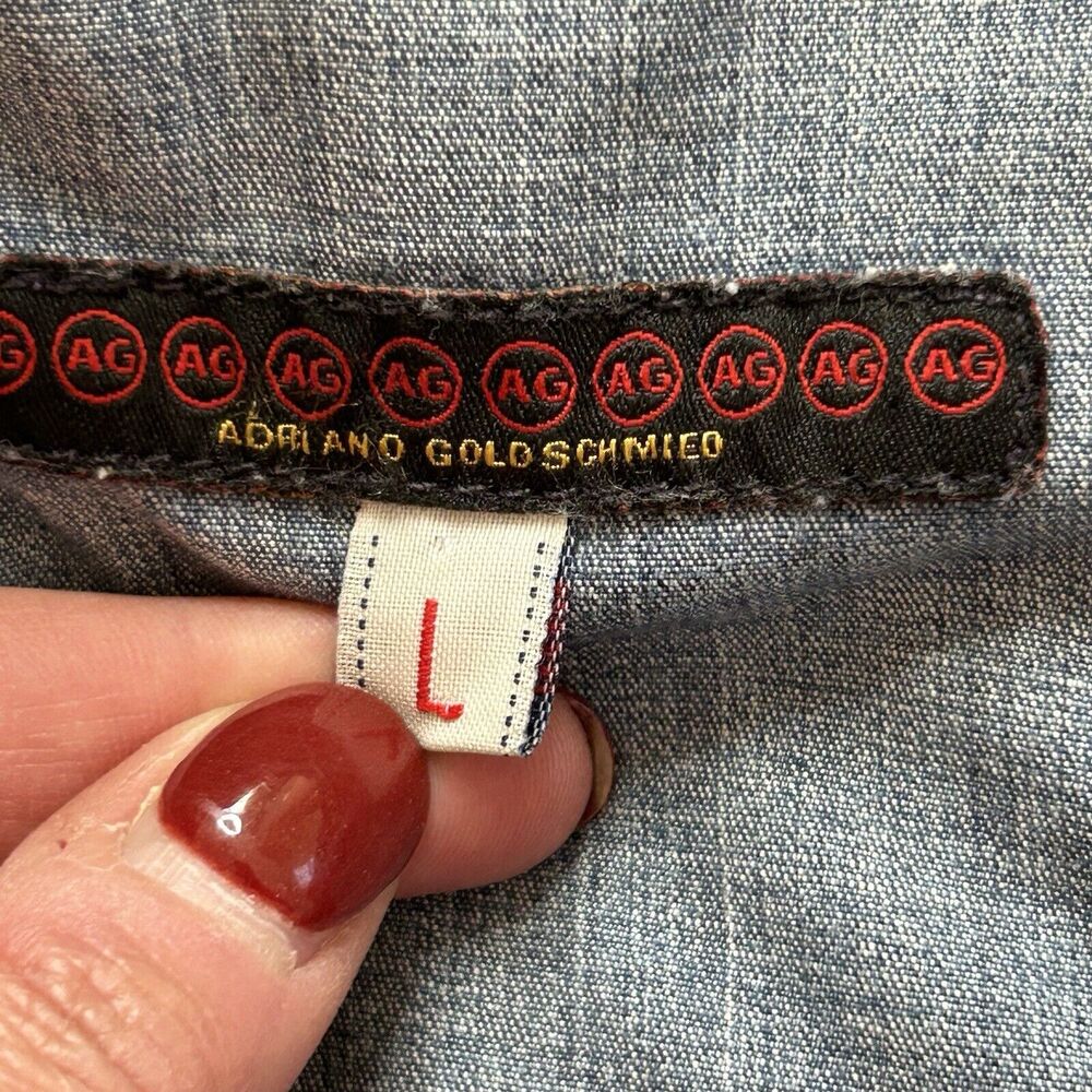 AG Jean Jacket Women's L Medium Wash Lightweight‎ Stretch Cropped Capsule - Picture 6 of 8